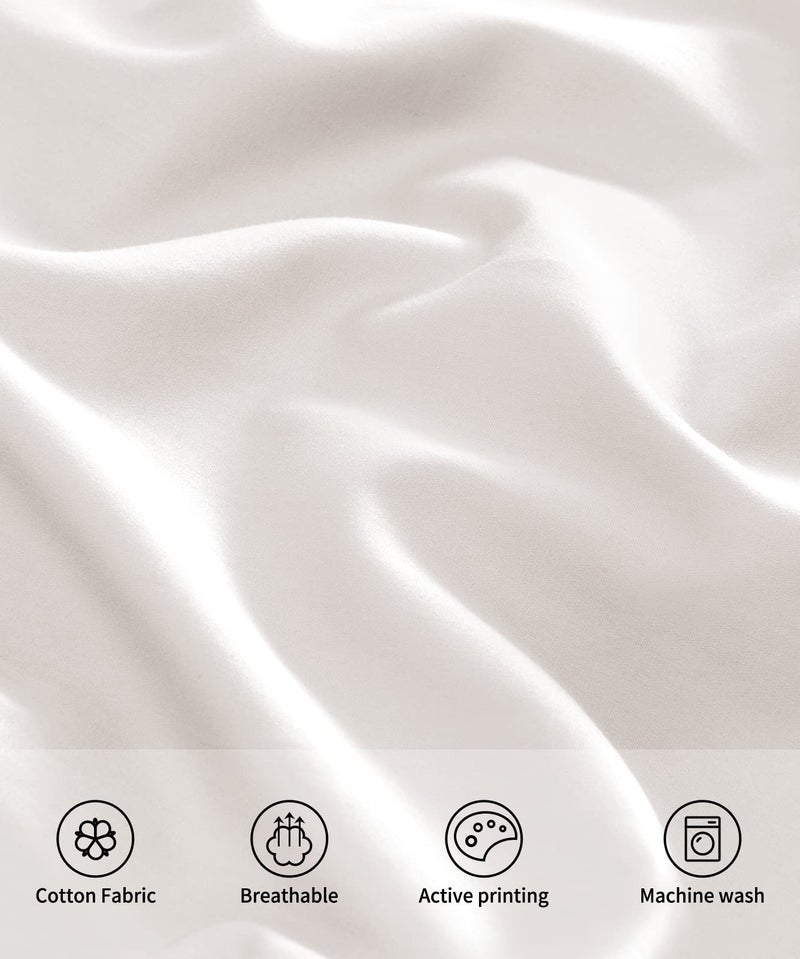 Warmstar Cotton Body Pillow Cover 1 Pack  600 Thread Count Body Pillow case 20""x54""  Long Body Pillow Case Cover Soft Breathable with Envelope Closure White - Image 3